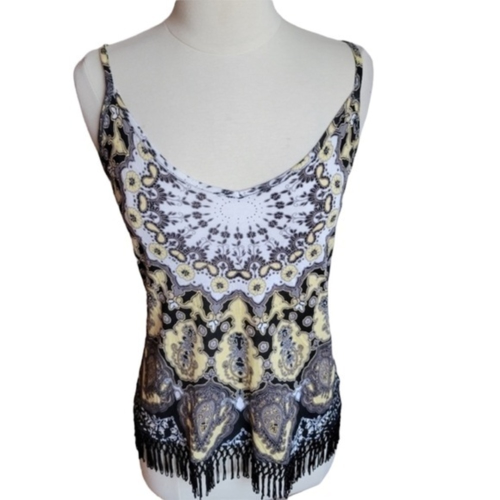 INC Fringe Casual Tank Top